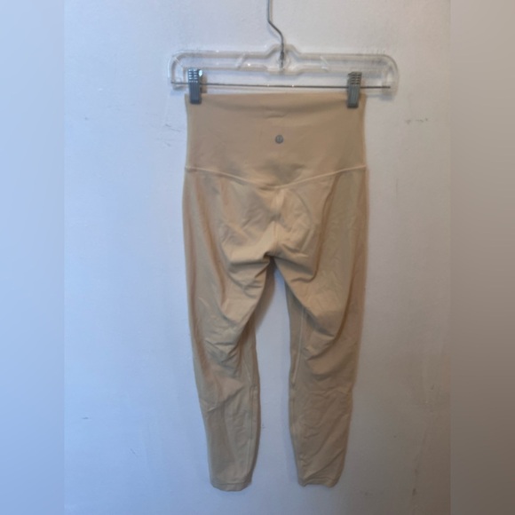 Lululemon Align High Rise Pant 25" Beige Size 4 Athletic - Picture 5 of 7